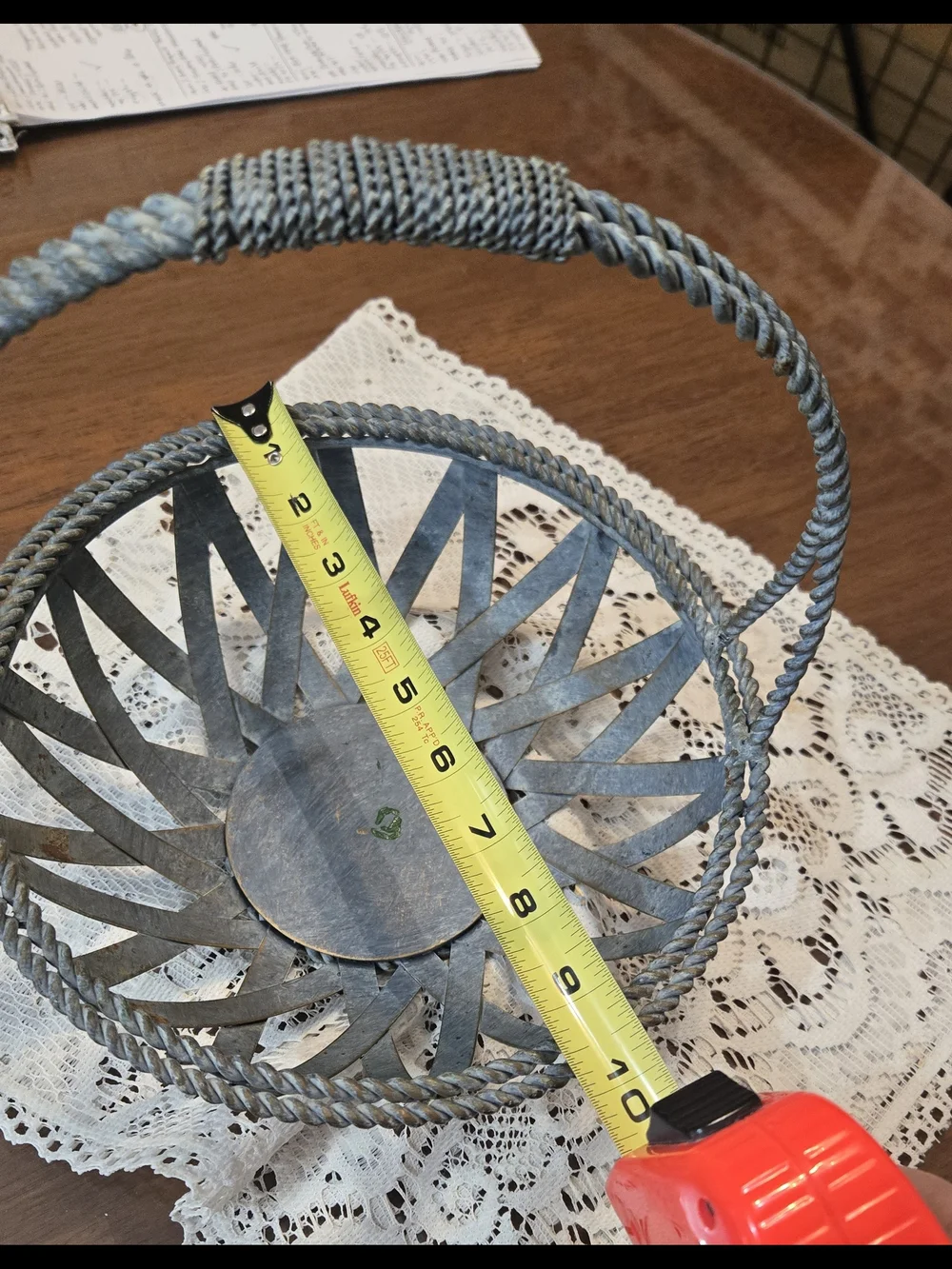 Vintage Country Metal Basket